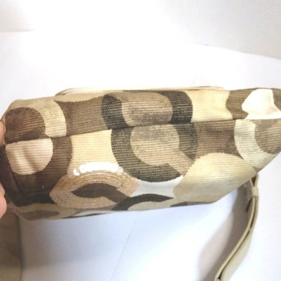 Coach Kristen Blue Op Art Shoulder Crossbody Hobo Bag Convertible Strap Vintage - Picture 9 of 10